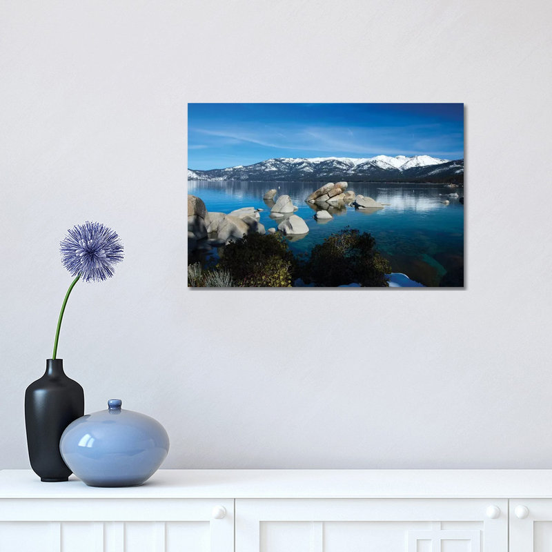 Rocks in a Lake, Lake Tahoe, California, USA IV 1 Piece Wrapped Canvas Wall Art, 30.48 cm H x 45.72 cm W
