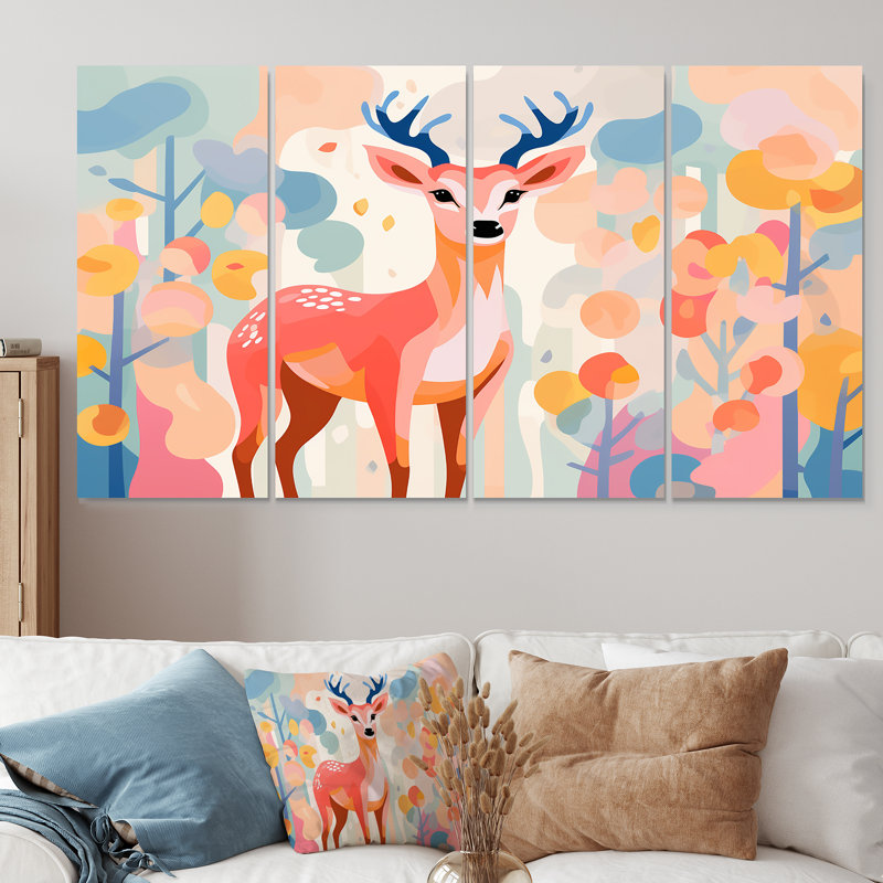 Ensemble de décorations murales 4 pièces, H 28 po x l 48 po