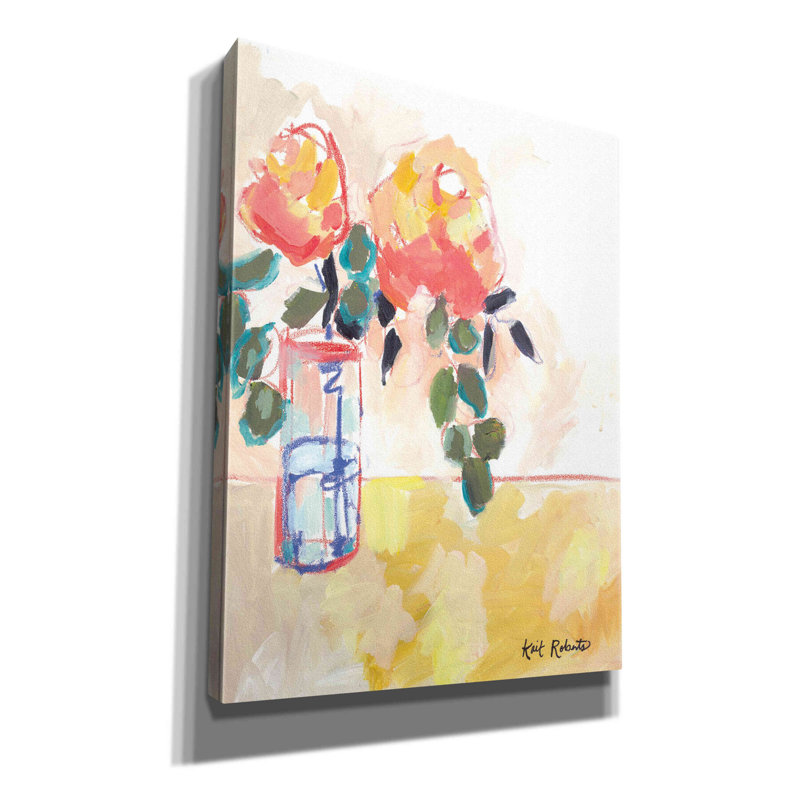 «Epic Graffiti 'Flowers For Judy» par Kait Roberts, impression de fleurs pour Judy sur toile par Kait Roberts