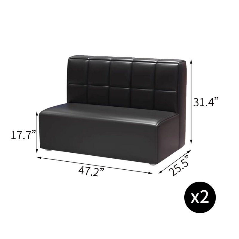 Banc de restaurant moderne et simple. Banc de rangement