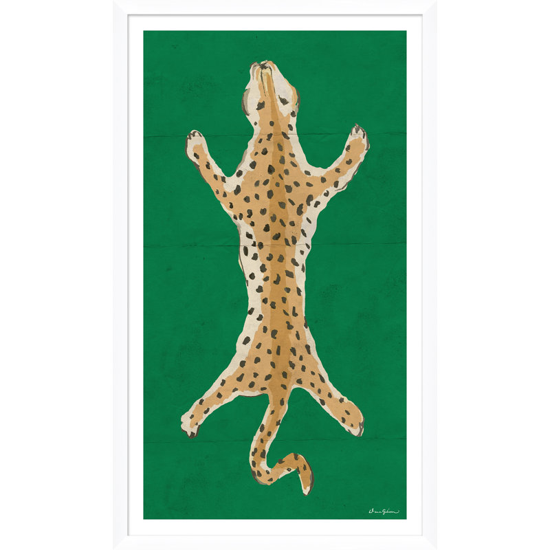Leopard Series Giclee Print by Dana Gibson, White, 29.25" H x 17.25" W x 1.5" D