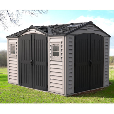 Apex Pro 10 ft. 5 in. W x 8 ft. D Plastic Storage Shed -  Duramax Building Products, 40116