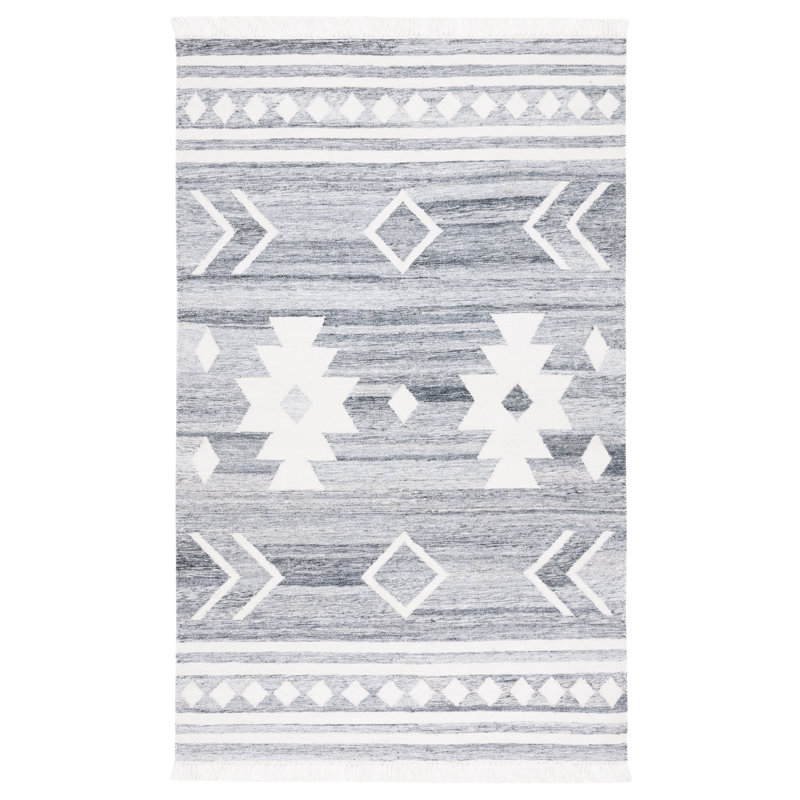 Kilim Flat Weave Polpropylene Southwestern Rug, Rectangle 3' x 5'
