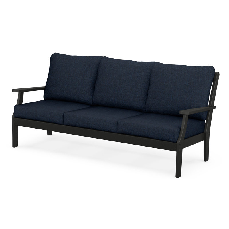 Braxton Deep Seating Sofa, Green, Spiced Burlap
