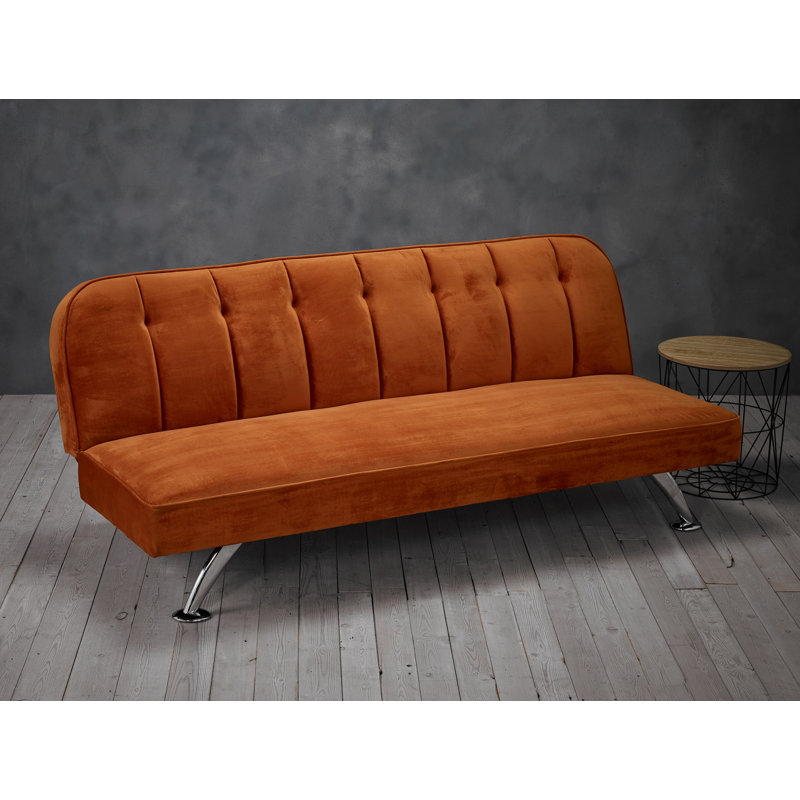  3 Seater Clic Clac Sofa Bed, Orange