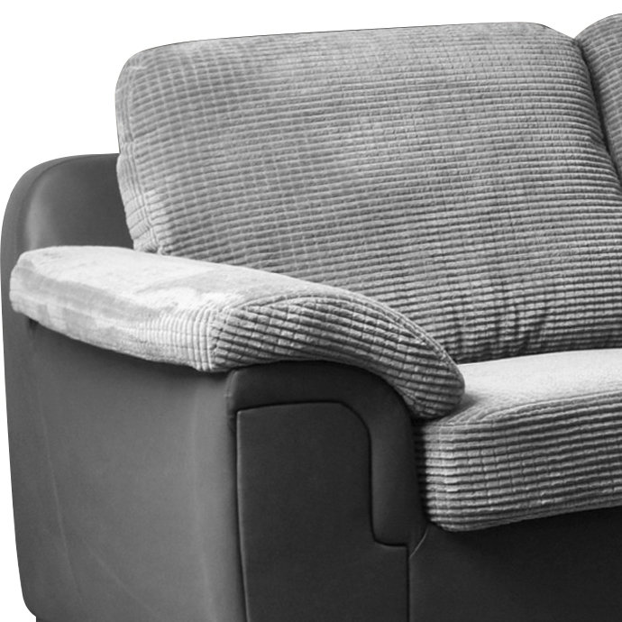 Cheswick Corner Sofa, Black/Grey