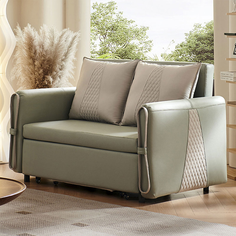 Canapé-lit convertible vert 40,16 po résistant aux rayures, 40.16"W*32.68"D*35.43"H