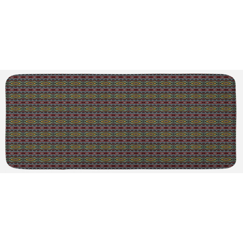 Eclectic Synthetic Kitchen Mat