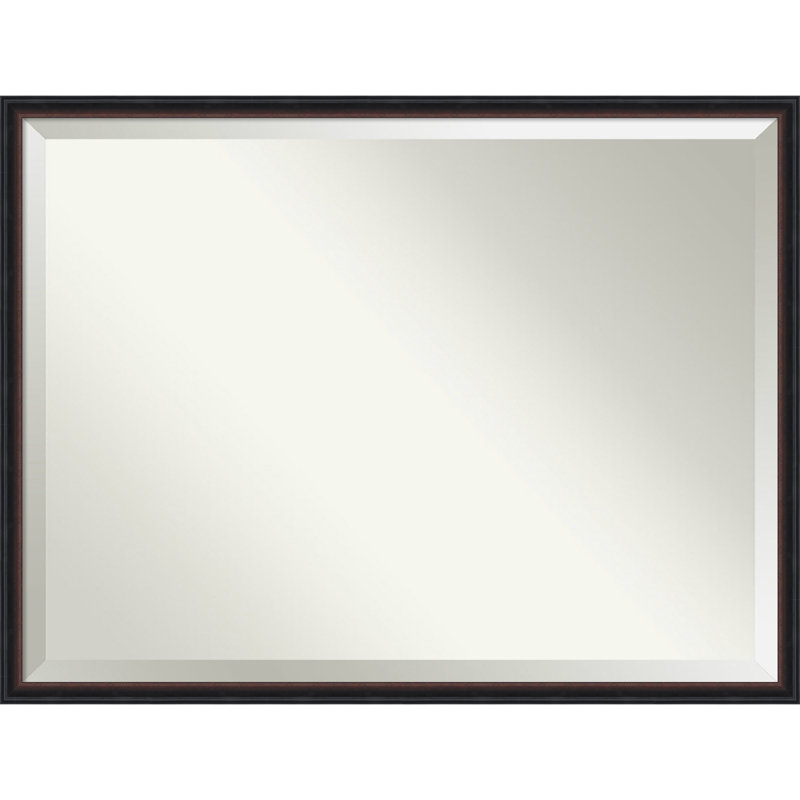 Salon Solid Wood Wall Mirror, Gold, Rectangle, 32" x 42"