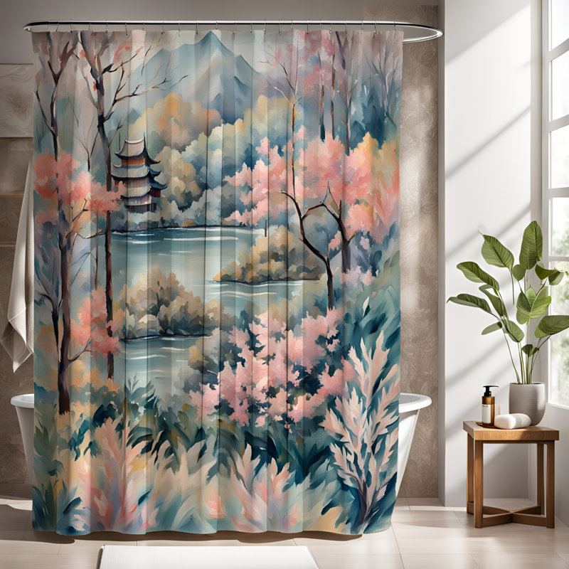 Rideau de douche Tinley, H 72 po x l 70 po