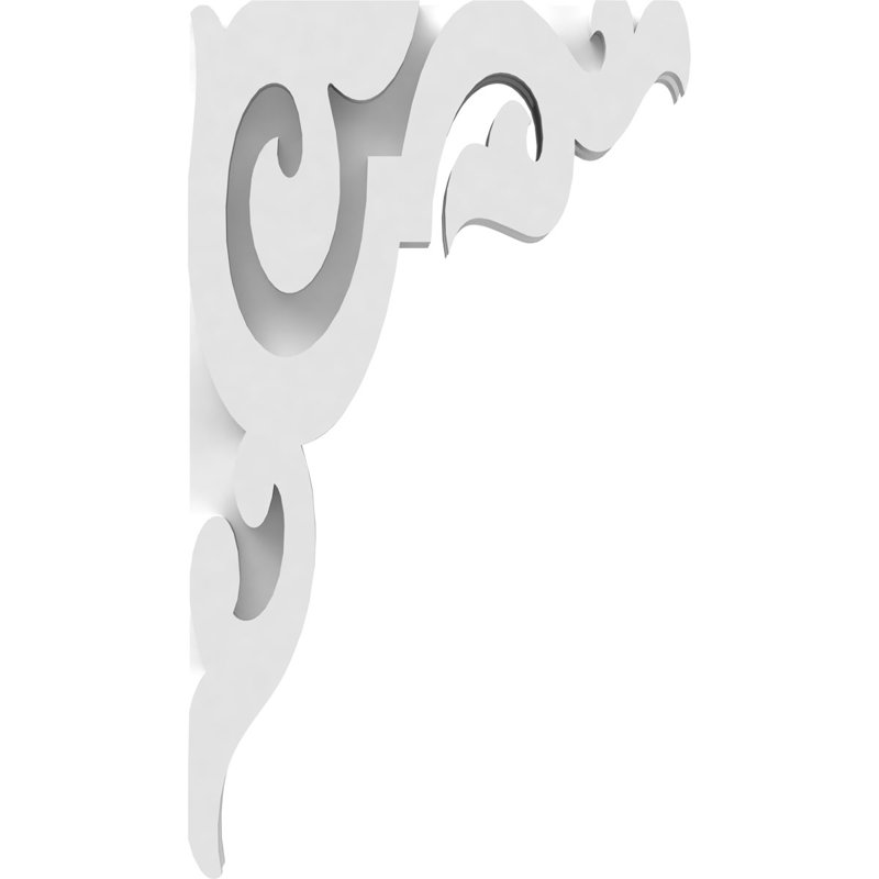 1 7/8"W X 8"D X 14"H Rotherham Architectural Grade PVC Corbel, 14" H x 8" W x 1.875" D