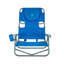 Chaise de plage inclinable en autruche