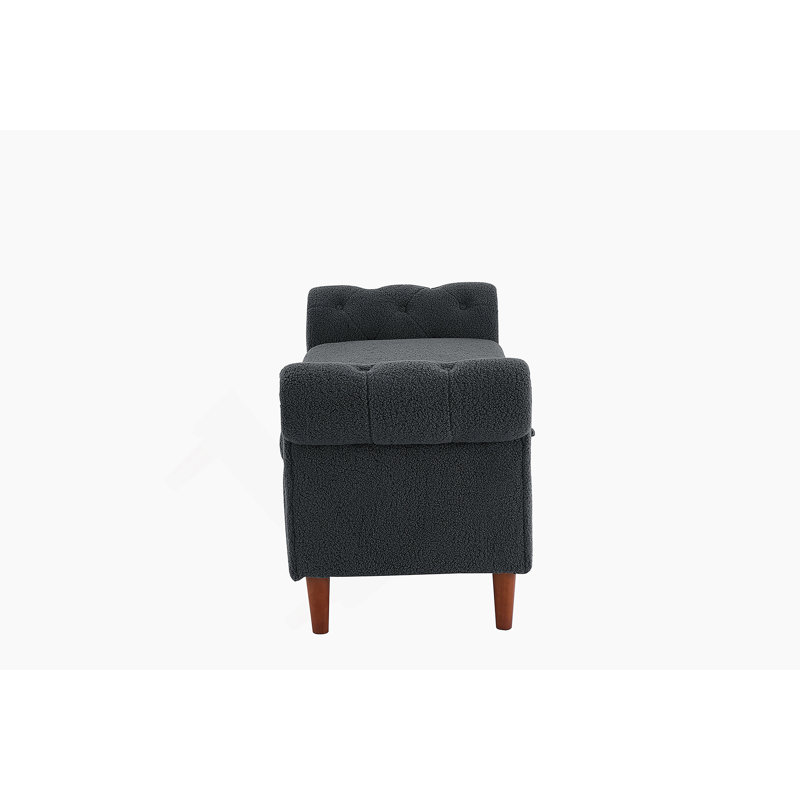 Everly Quinn Multifunctional Storage Rectangular Sofa Stool - Wayfair ...