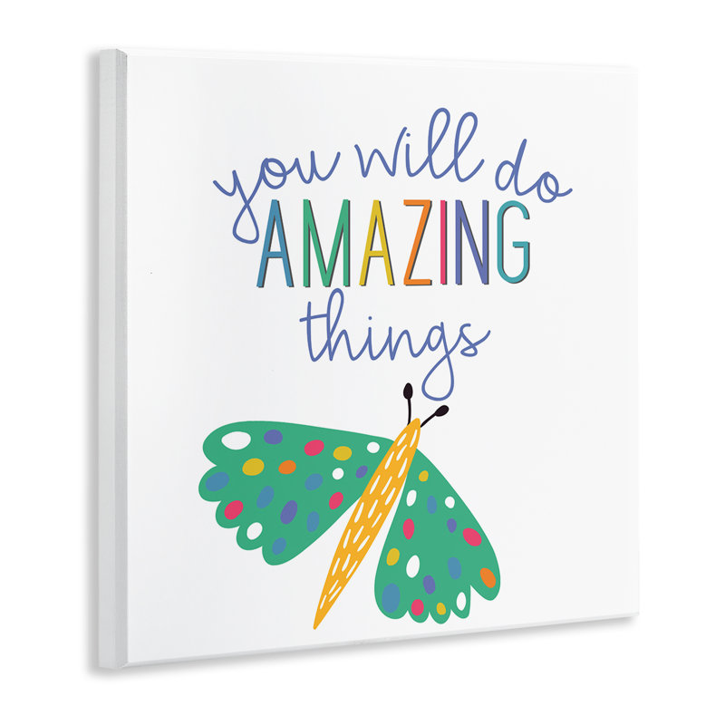 Plaque murale Inspiring Do Amazing Things, design par Kim Allen