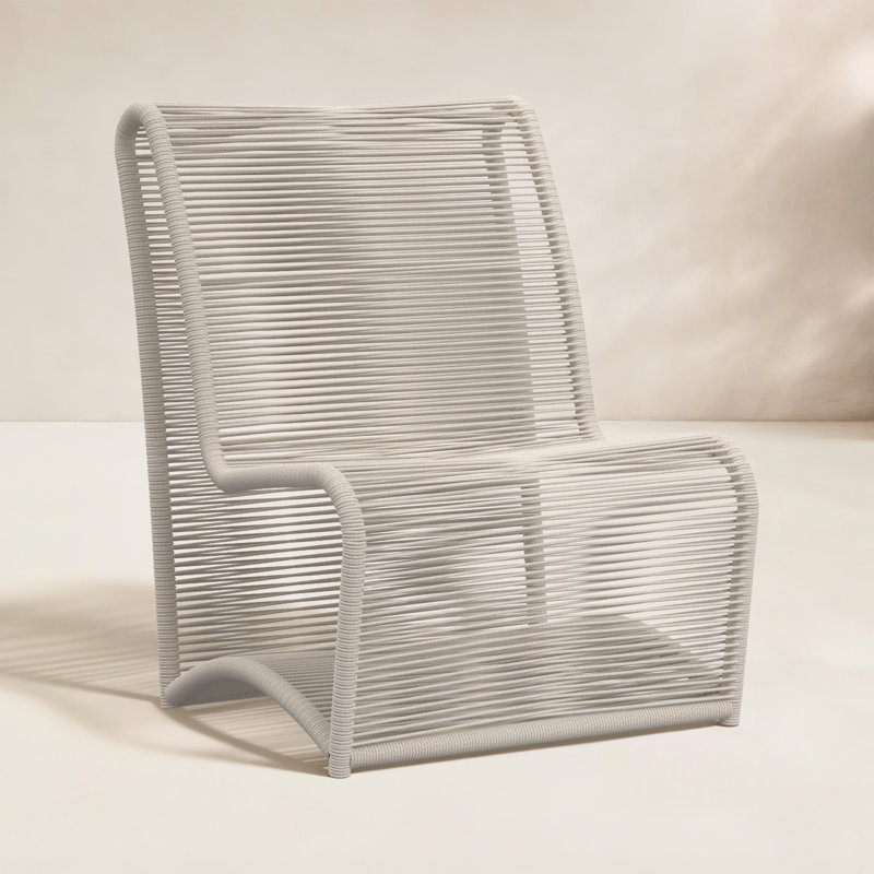 Bazaar Teak Outdoor Armless Lounge Chair
