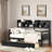 Modern Daybed With Storage Shelves And 2 Drawers-1625891273