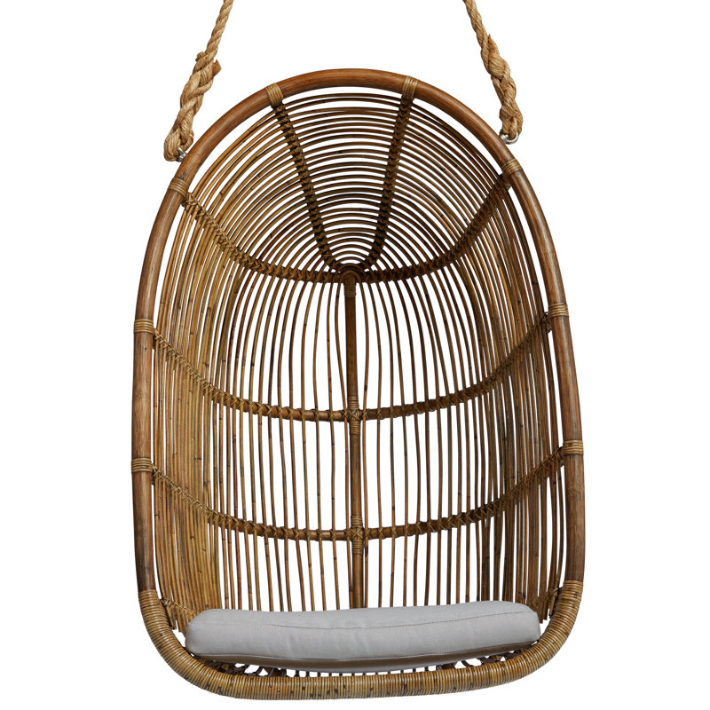 Renoir Originals Swing Chair, White Canvas, Antique