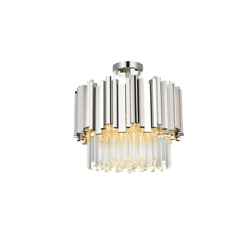 Lenora 16 inch Flush Mount , Chrome