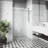 Elan E-Class 68-72" W x 76" H Sliding Frameless Shower Door with 3/8" Clear Glass-98578859