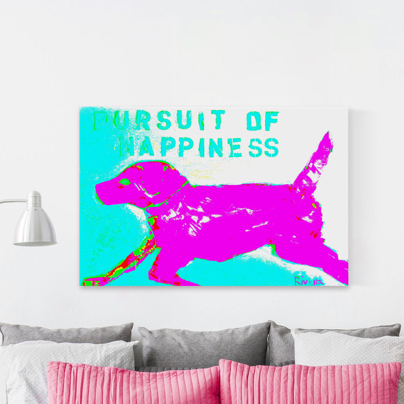 "Funky Pursuit of Happiness", reproduction sur toile tendue, H 24 po x l 36 po x P 1,5 po