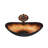 Novatto 13.5'' Oil Rubbed Bronze Glass Oval Bathroom Sink with Faucet