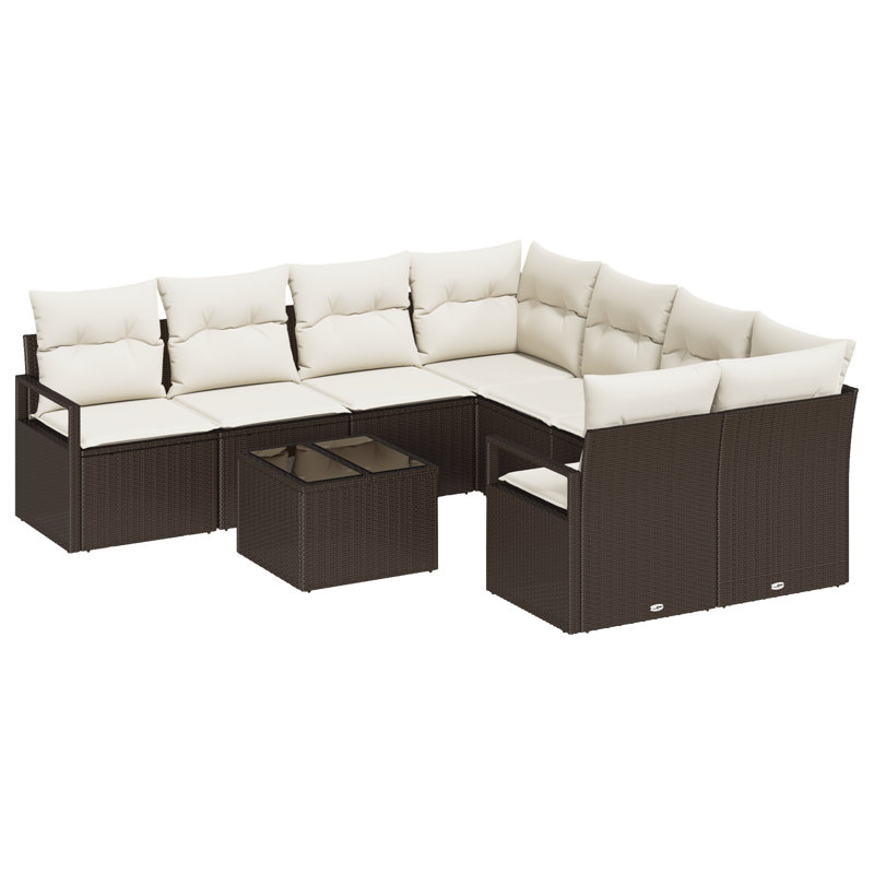 234cm Wide Patio Sofa with Cushions