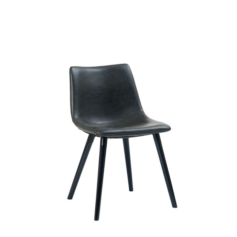 Chaise d'appoint en métal, Noir