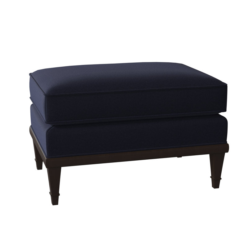 Dublin Ottoman, Margaret Uniform, American Walnut