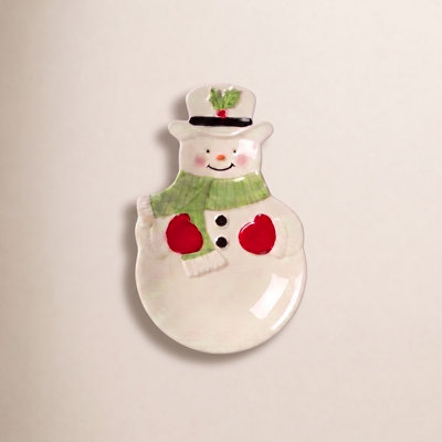 Hosting the Holidays Snowman Spoon Rest