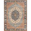 Tapis bleu tissé à la main Medallion-1733220789