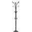 Portemanteau 73 po de hauteur chrome et bois, finition espresso-1958467761