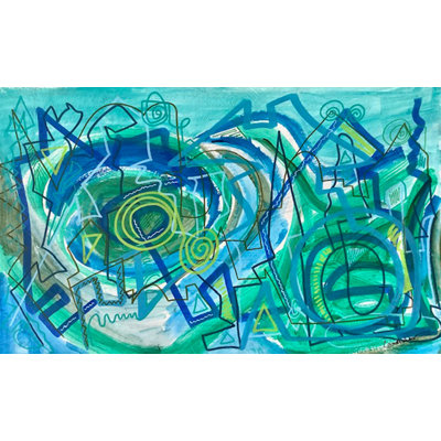 Traveling Blues Painting by Kate Landishaw