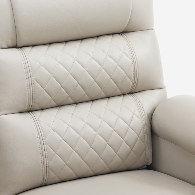 Latitude Run Electric Reclining Loveseat, Gris