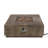 Square Iron Wood Pattern Fire Pit -50,000 Btu Tank Outside(Tank Cover Not Included)