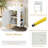 21.6" White Bathroom Vanity