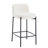 33.5'' H Counter Stool with Curved Back and Metal Frame (Set of 2)-284126004