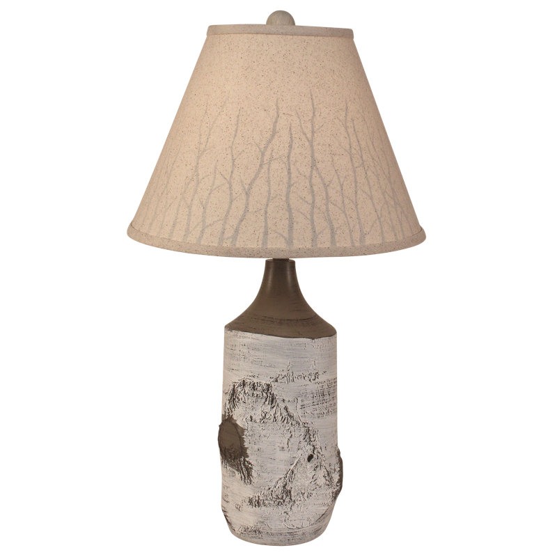 Lampe de table 27 po bouleau Samara