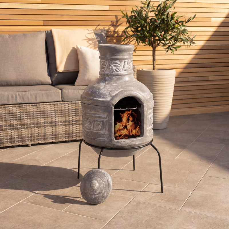 Cylinder Wood Burning Smokeless Chimnea