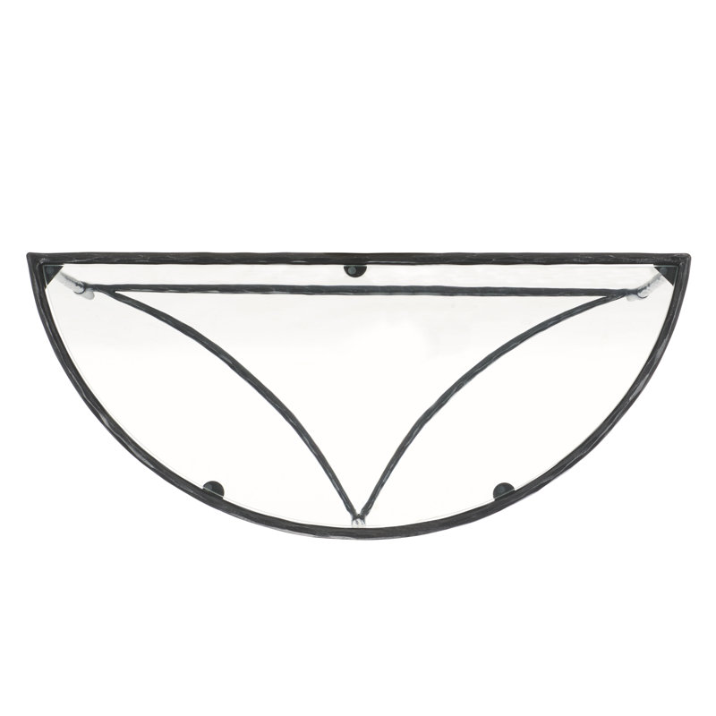 Isabellina Half Moon Console, Black
