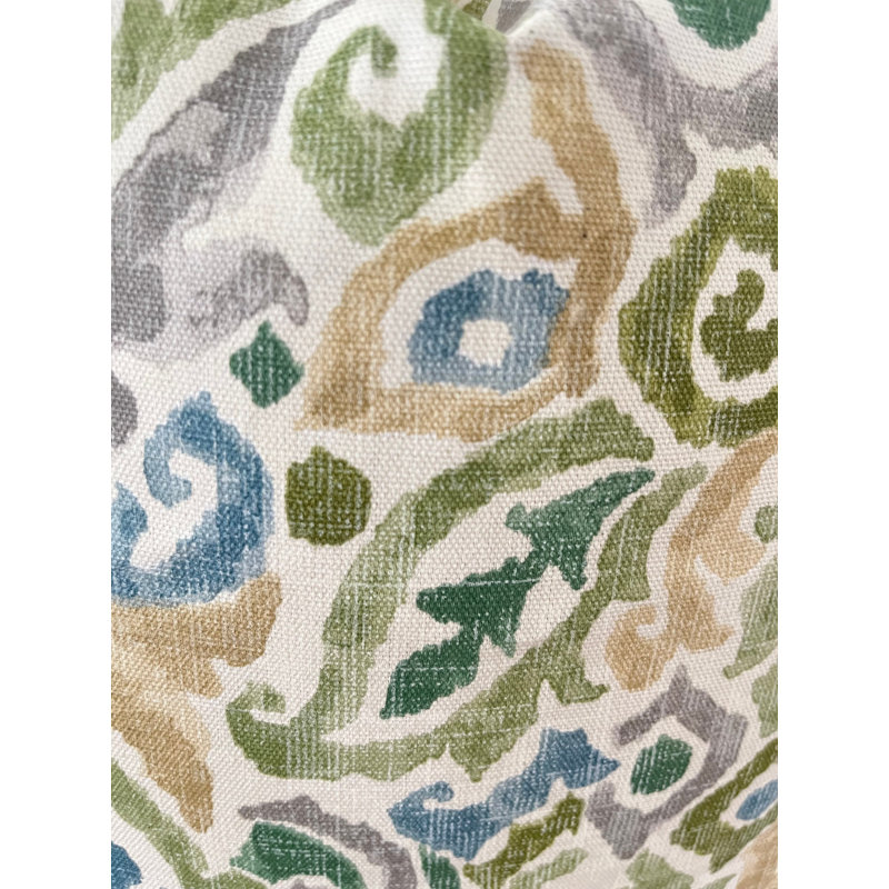  Housse de coussin en coton, Vert, 21,5 po x 21,5 po, Motif cachemire