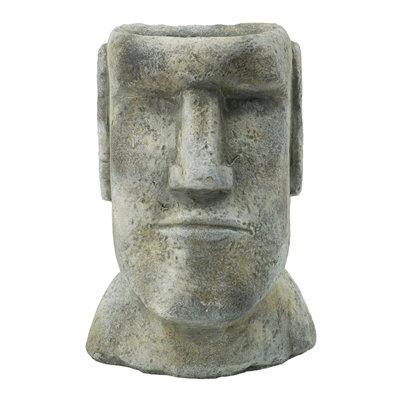 Easter Island Cement Planter, Stone Planter, Statues Planter