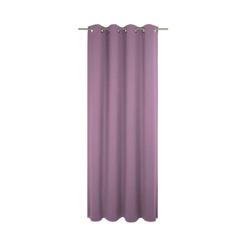 Newbury Room Darkening Eyelet Curtain Panel Panel, 145cm H x 132cm W, Lilac