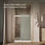 Porte de douche à dérivation 47,58 po x 74 po Levity avec technologie CleanCoat-10936012-69281734