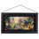 «Disney Beauty and the Beast Falling in Love» par Thomas Kinkade, reproduction d'art sur verre encadrée