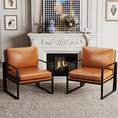 Barriault Faux Leather Armchair