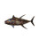 Jack fish wall mounted laser cut steel - Size: 37"L x 2"W x 18"H.