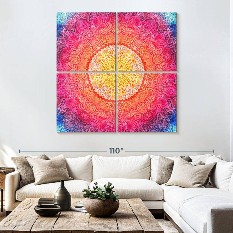 Oriental Mandala, 74" H x 74" W