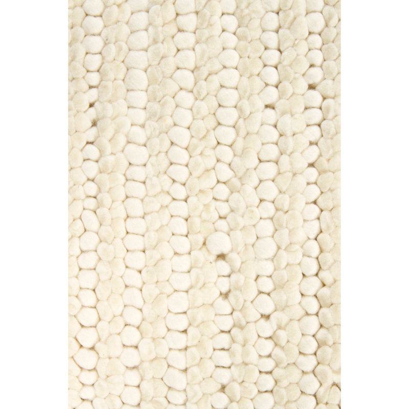 Tapis ivoire tissé à la main Anni, Rectangle 7 pi 9 po x 10 pi 6 po
