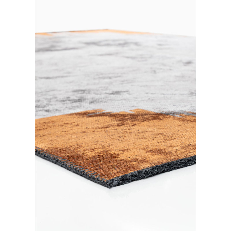 Bergur Abstract Hand Loom Indoor / Outdoor Area Rug, Rectangle 5'3" x 7'7"