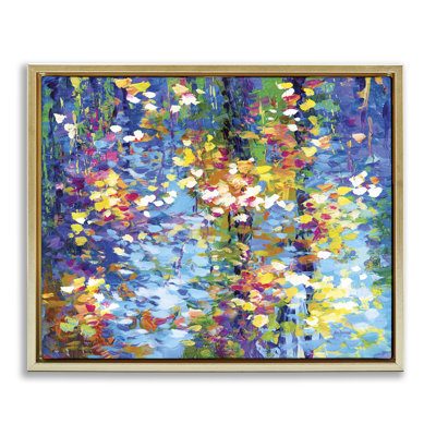 " Colorful Reflections Lake Flowers " by Leon Devenice